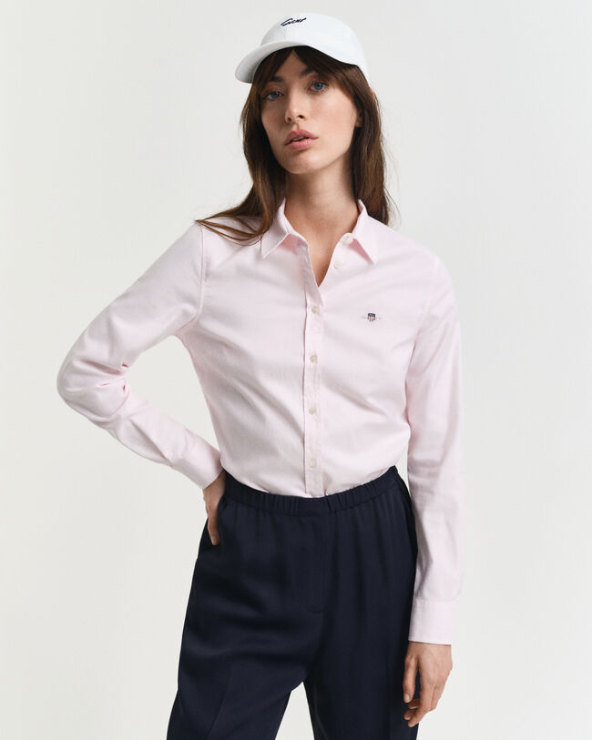 Chemise coupe slim en coton Oxford stretch