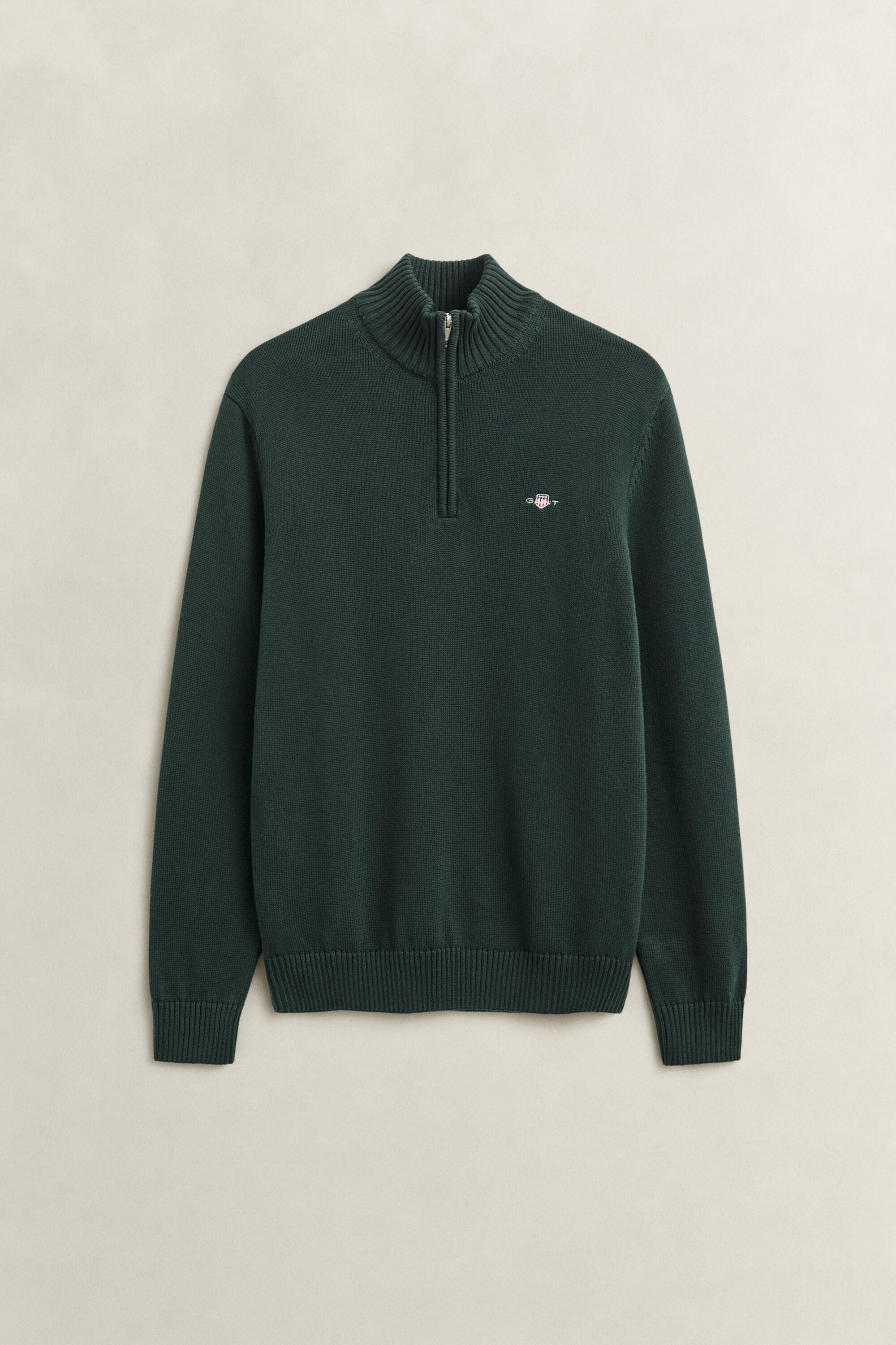 Pull en coton décontracté à demi-zip