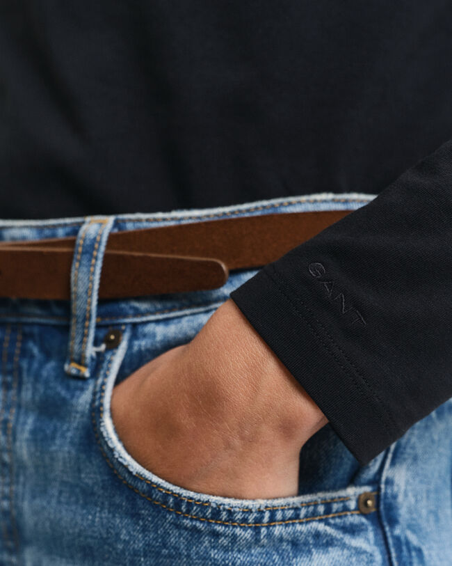 Haut à encolure dégagée et manches longues