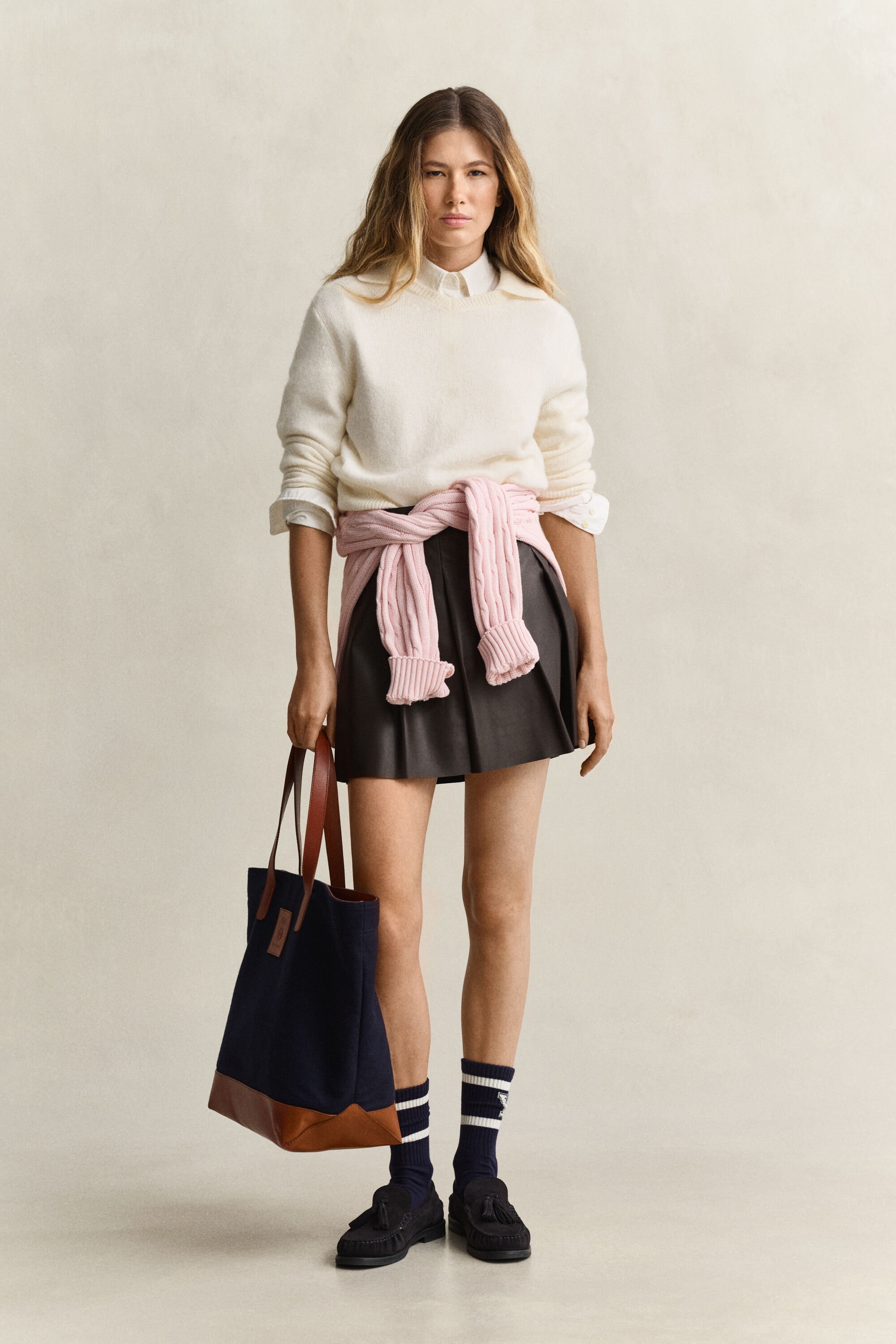 Pull col V Gant x Yale