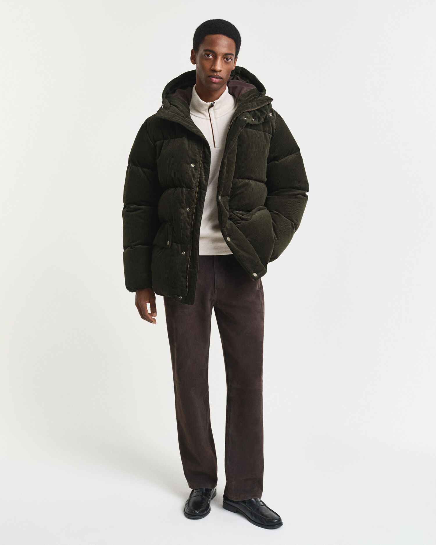 Sweat-shirt à demi-zip Sacker Rib