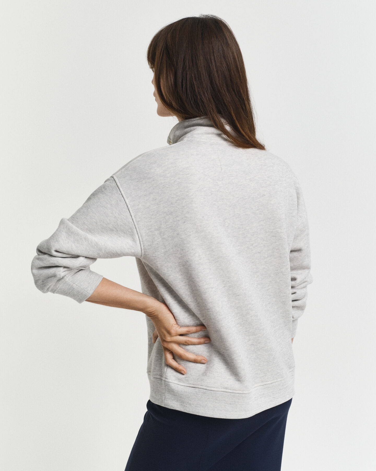 Sweat-shirt semi-boutonné avec écusson G