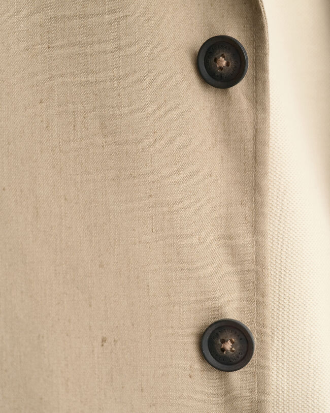 Veste blazer de costume en coton et lin