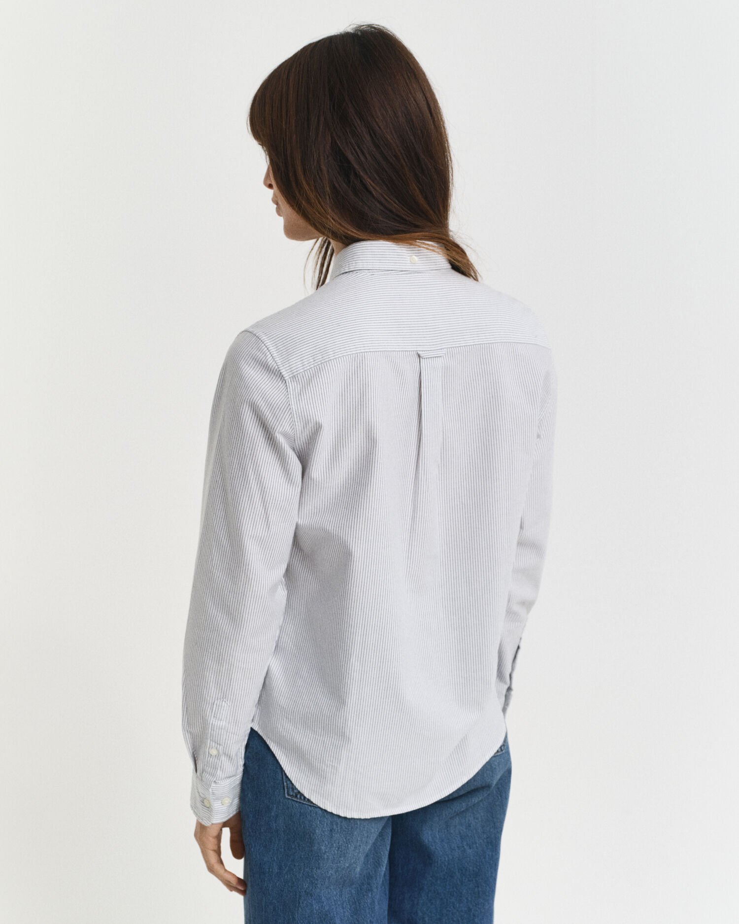 Chemise coupe regular classique en coton Oxford à rayures