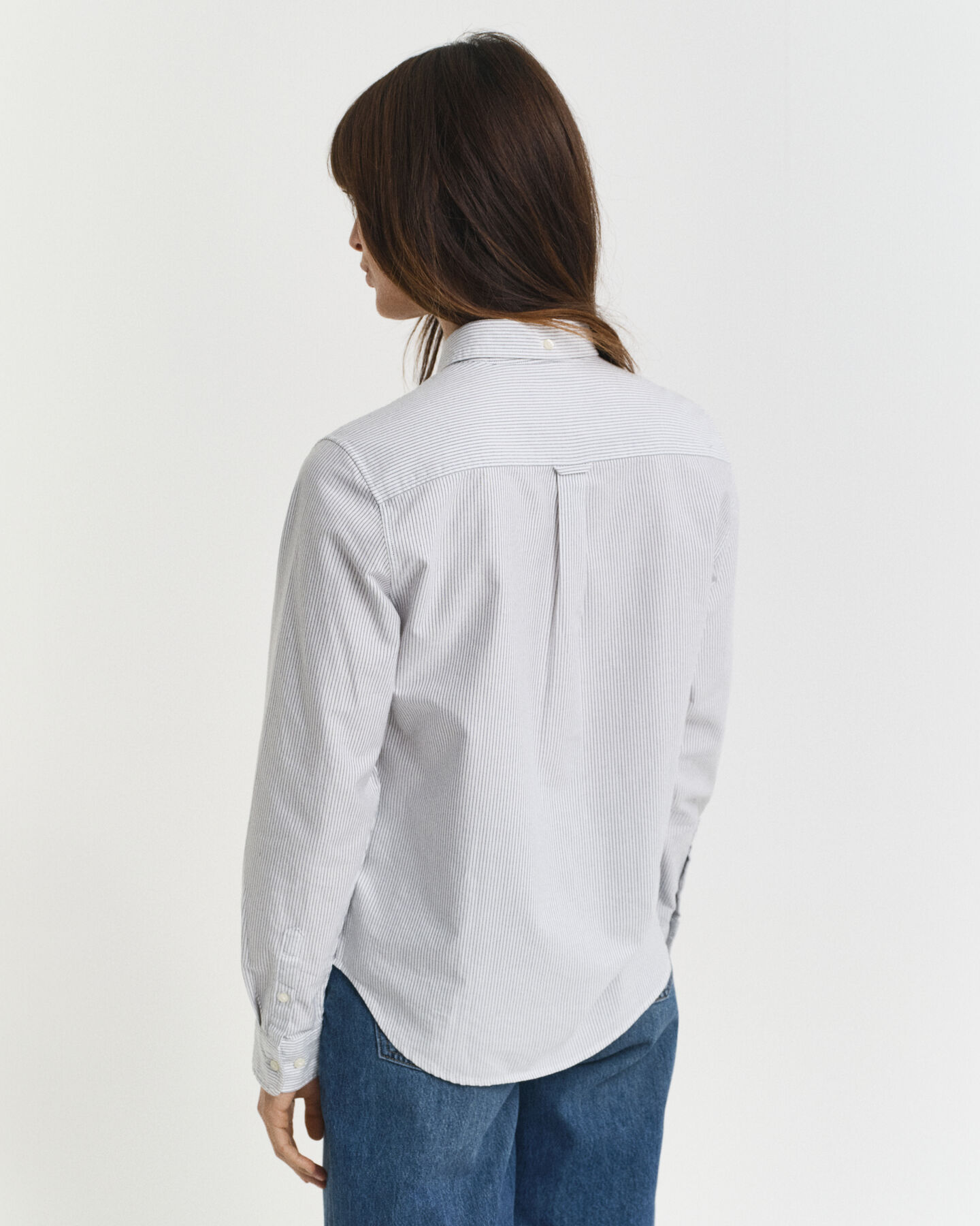 Chemise coupe regular classique en coton Oxford à rayures