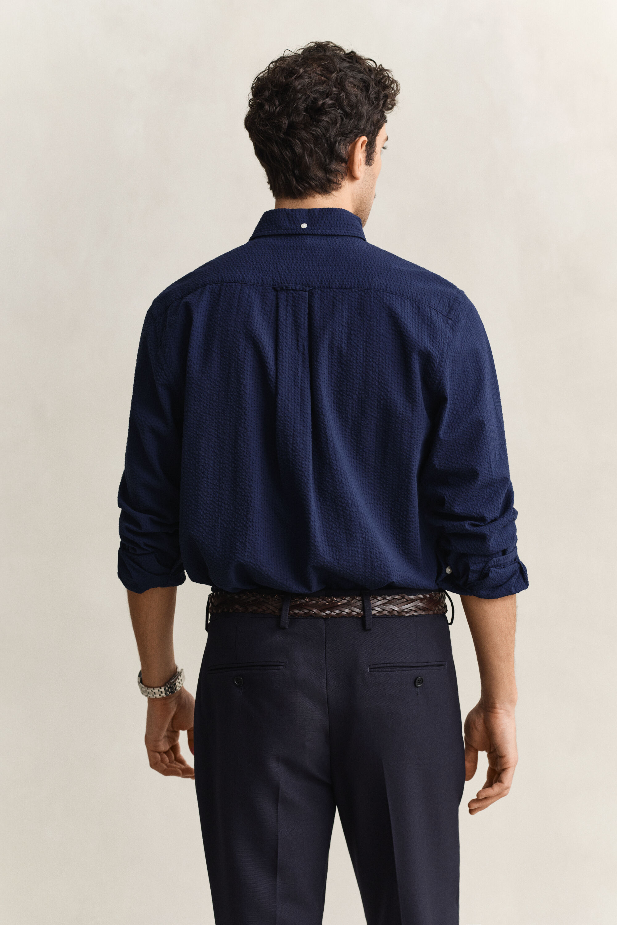 Chemise regular fit Seersucker