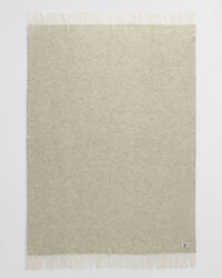 Jeté de lit en laine à chevrons