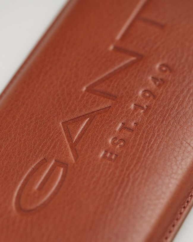 Pochette tour de cou en cuir