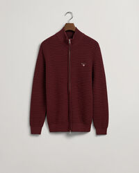 Pull zippé en coton Texture