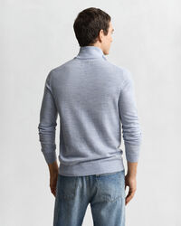 Pull &agrave; demi-zip en laine m&eacute;rinos extrafine