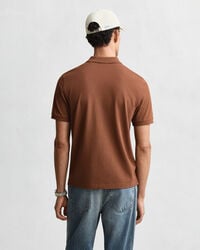 Polo coupe regular en coton piqué Shield