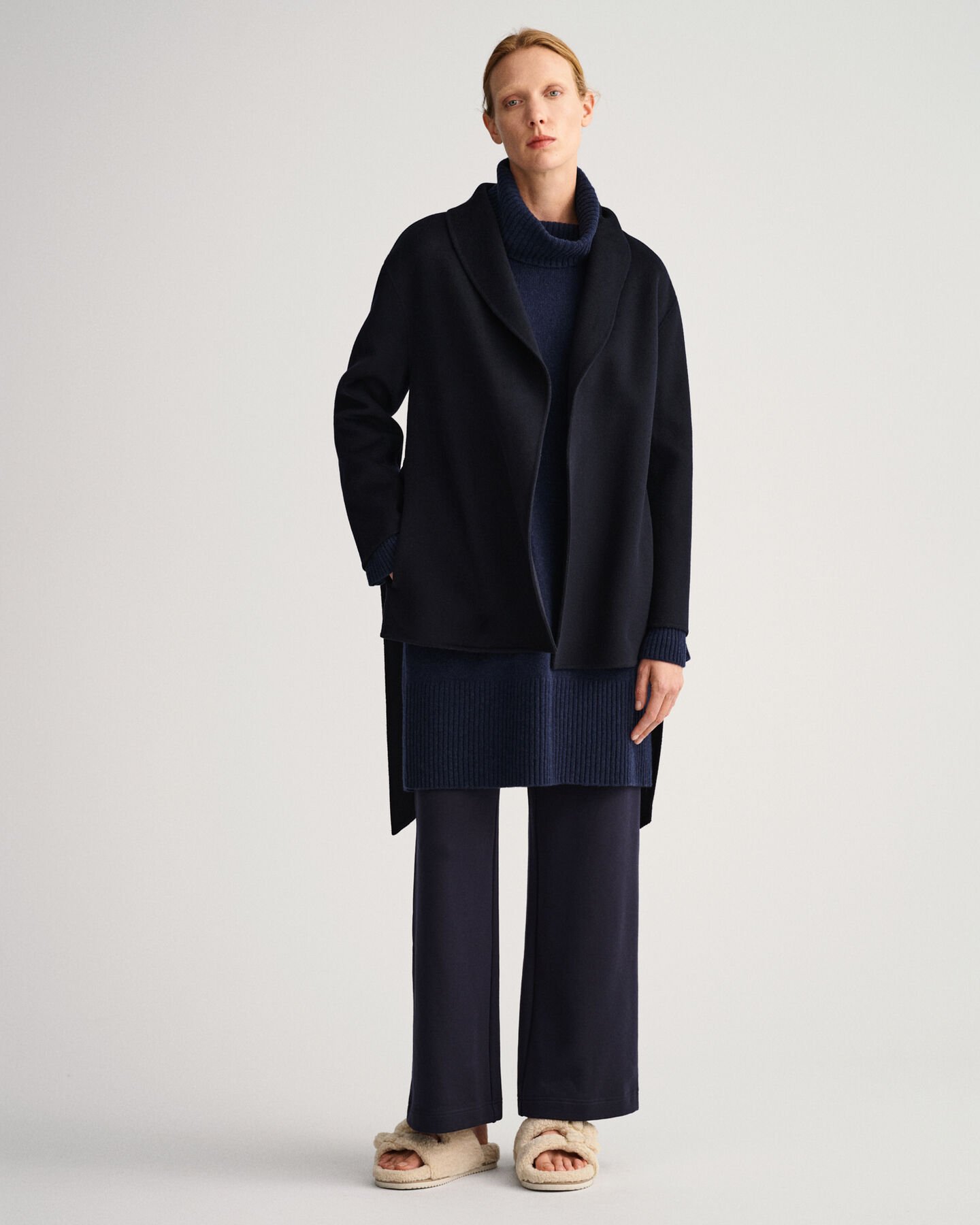 Veste blazer cousue main avec ceinture