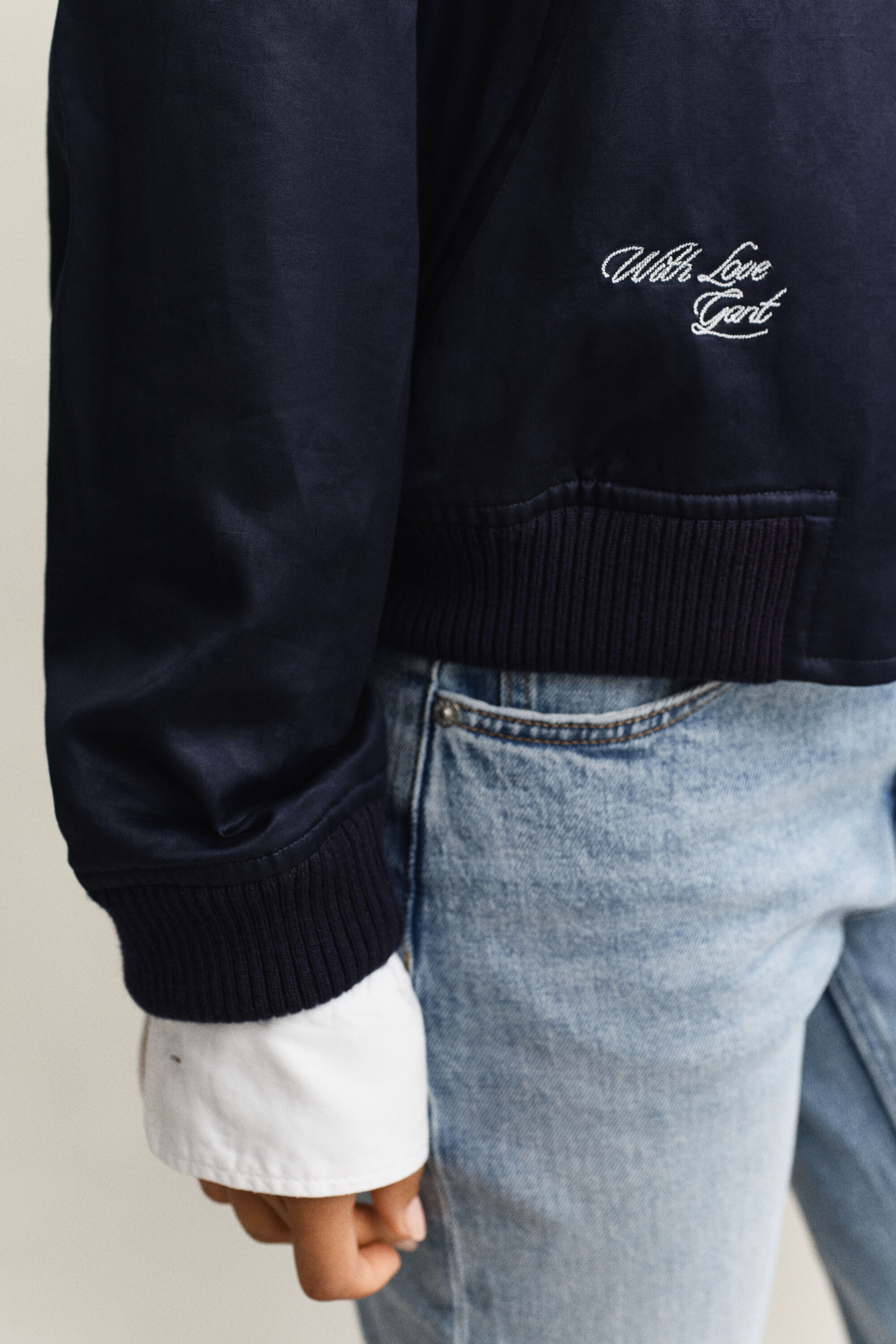 Veste Varsity de Gant en satin