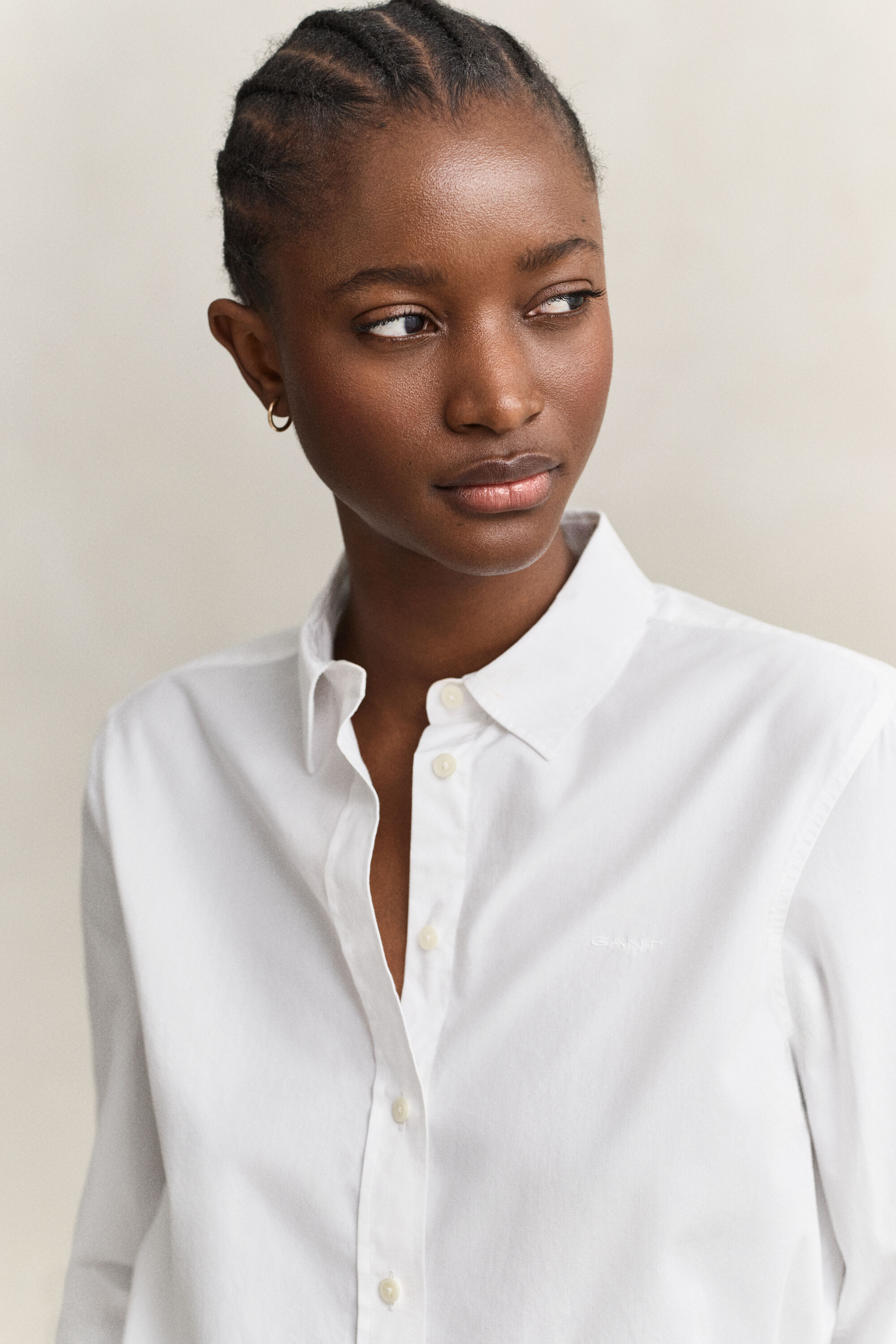 Chemise regular classique en popeline