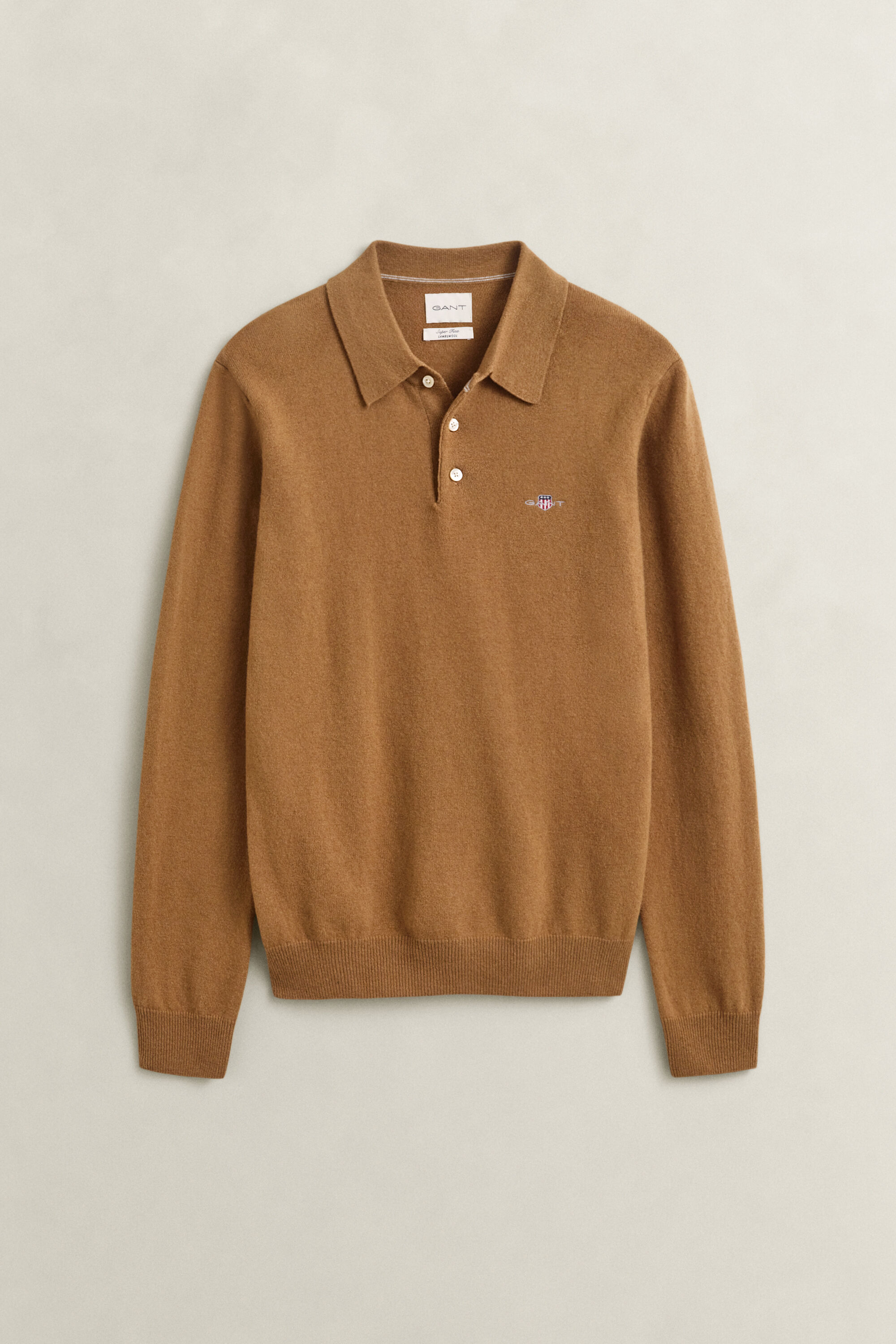 Pull polo en laine d'agneau ultrafine