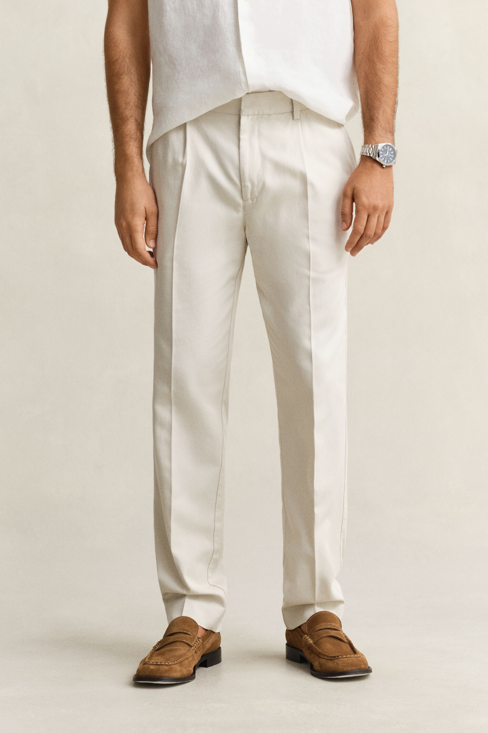 Pantalon en lyocell mélangé