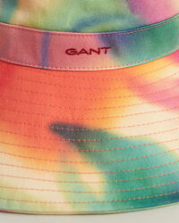 Chapeau en serg&eacute; de coton imprim&eacute;