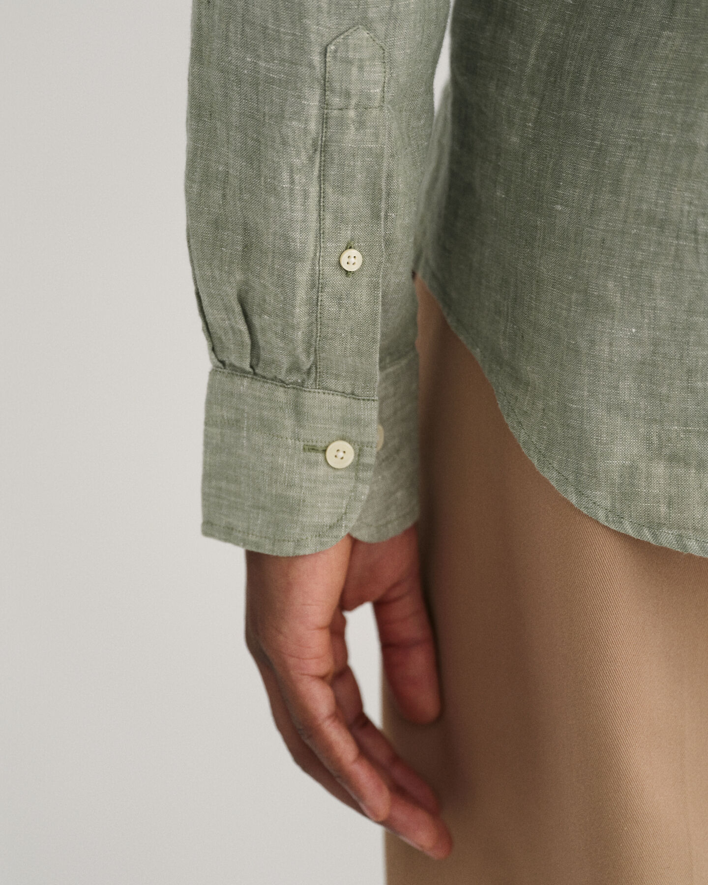 Chemise slim fit en lin