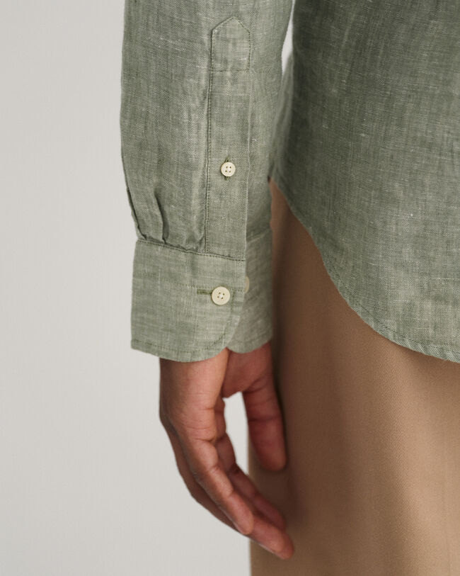 Chemise slim fit en lin