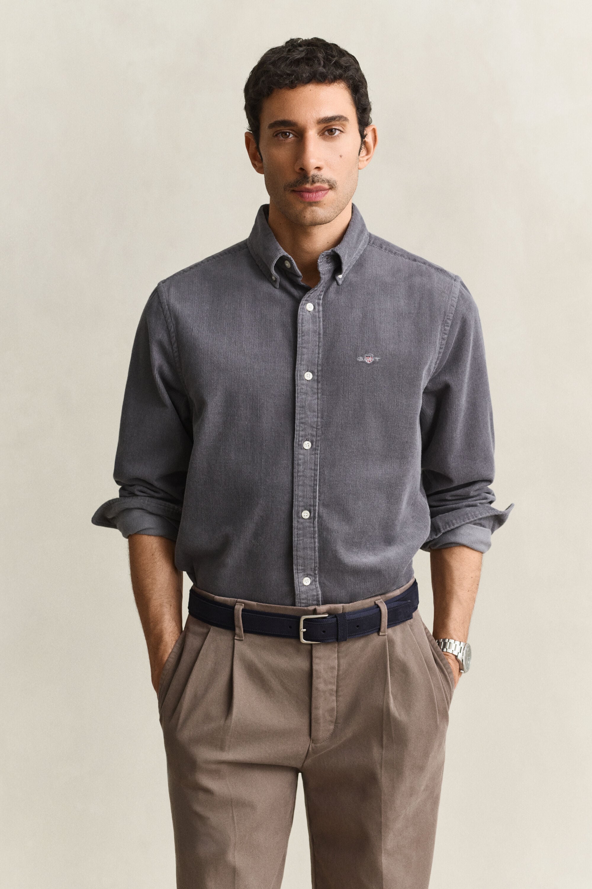Chemise en velours côtelé