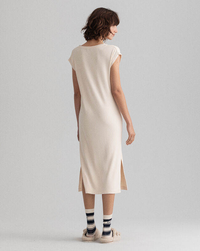 Robe en jersey fendue Detail