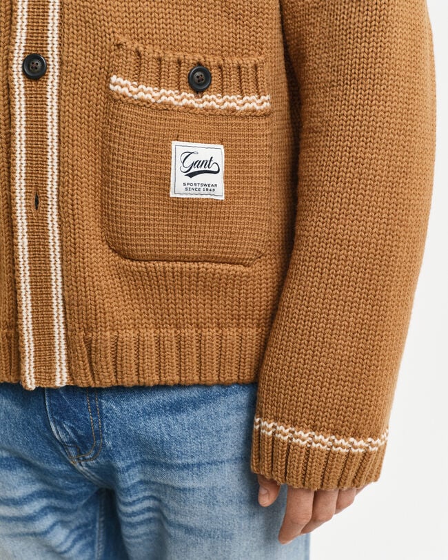 Cardigan en laine à boutons