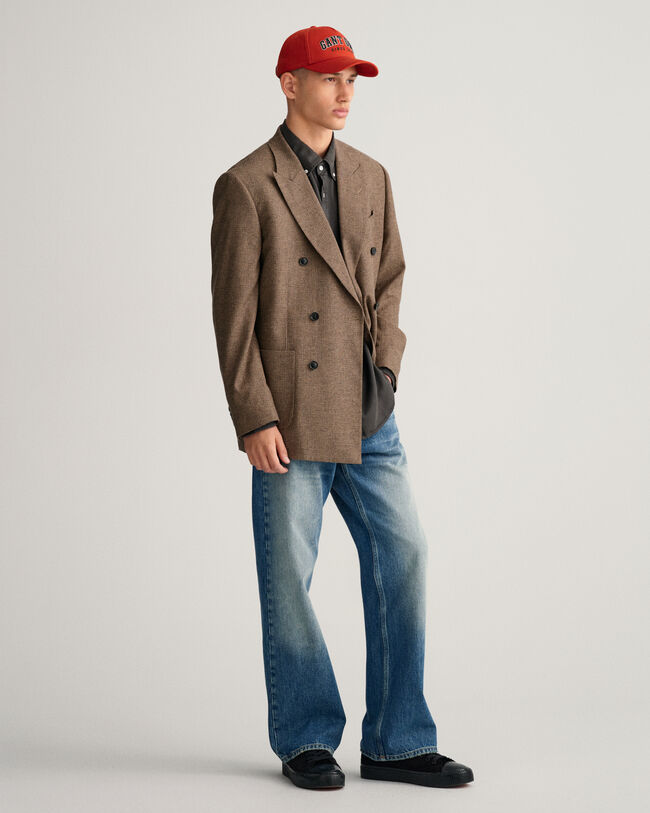 Chemise relaxed fit en lyocell teint en pi&egrave;ce