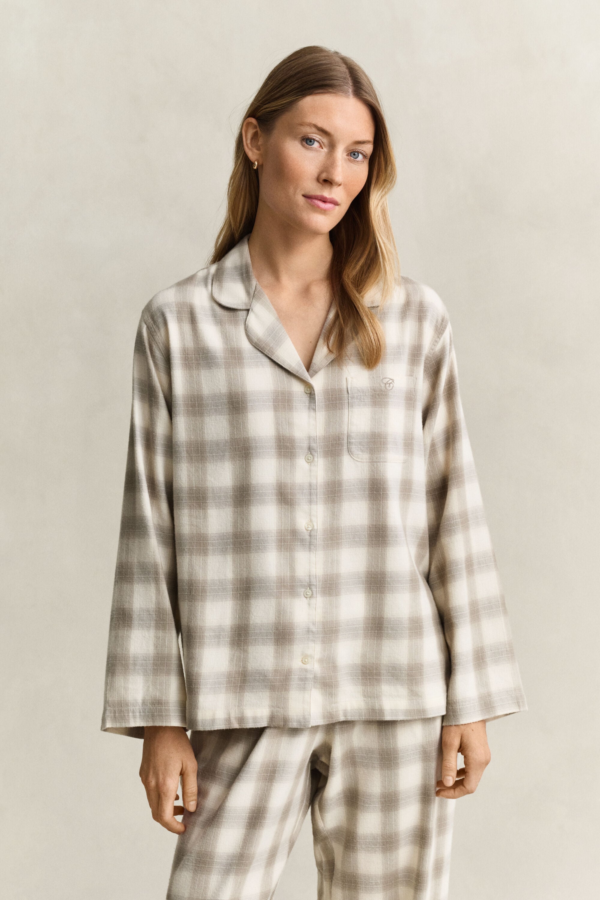 Pyjama en flanelle à carreaux