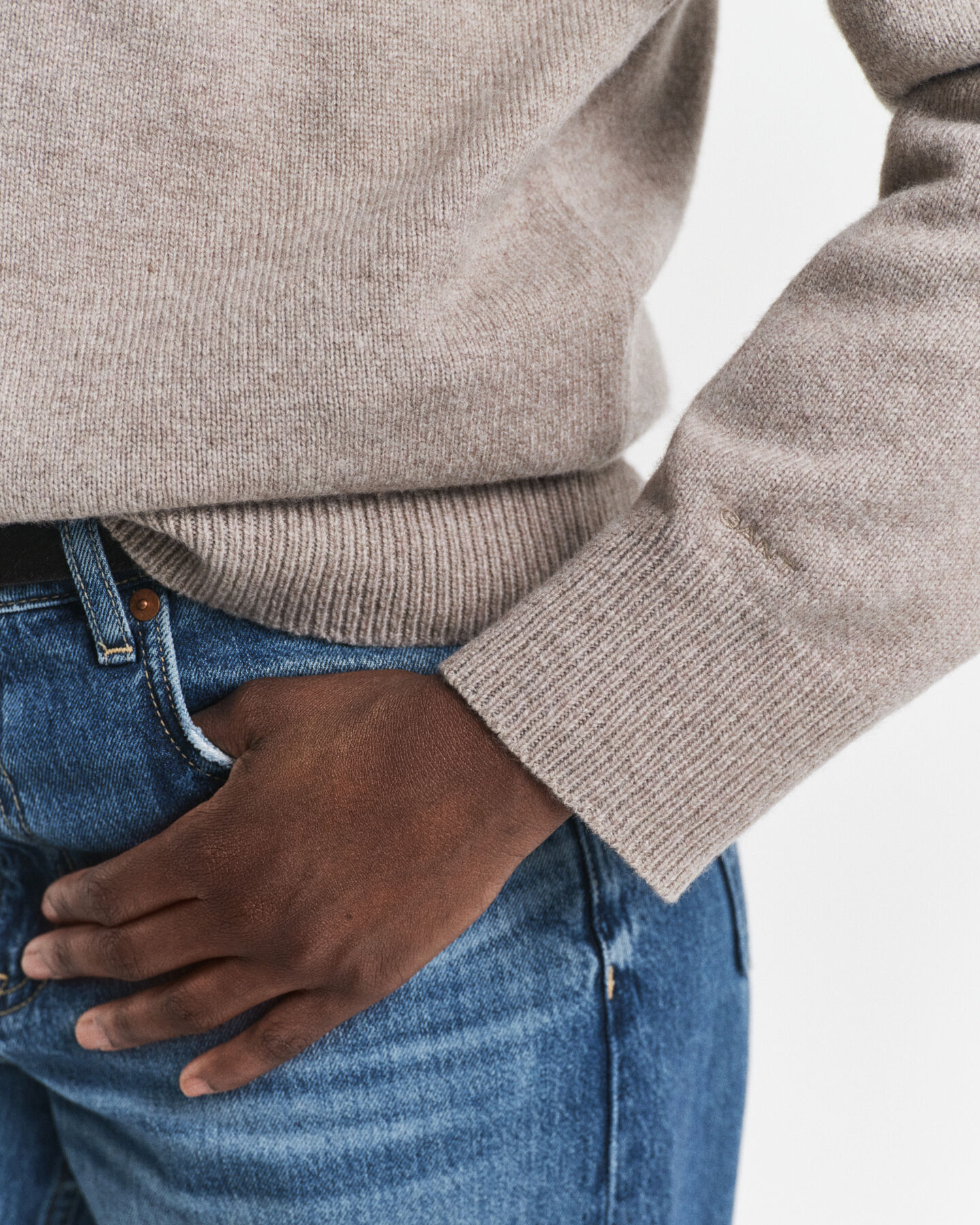 Rugger en maille de laine et cachemire