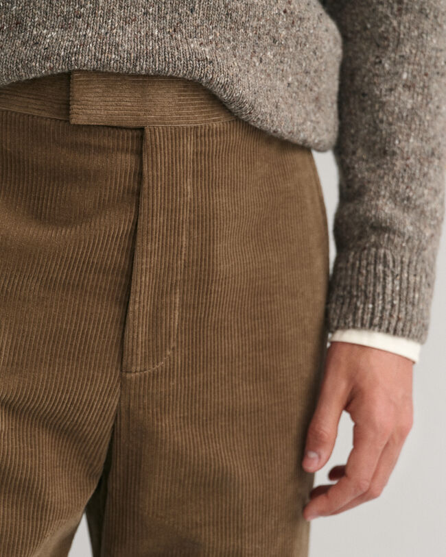 Pantalon de costume en velours côtelé