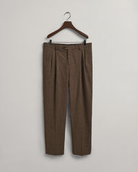 Pantalon de costume à carreaux en motif pied-de-poule