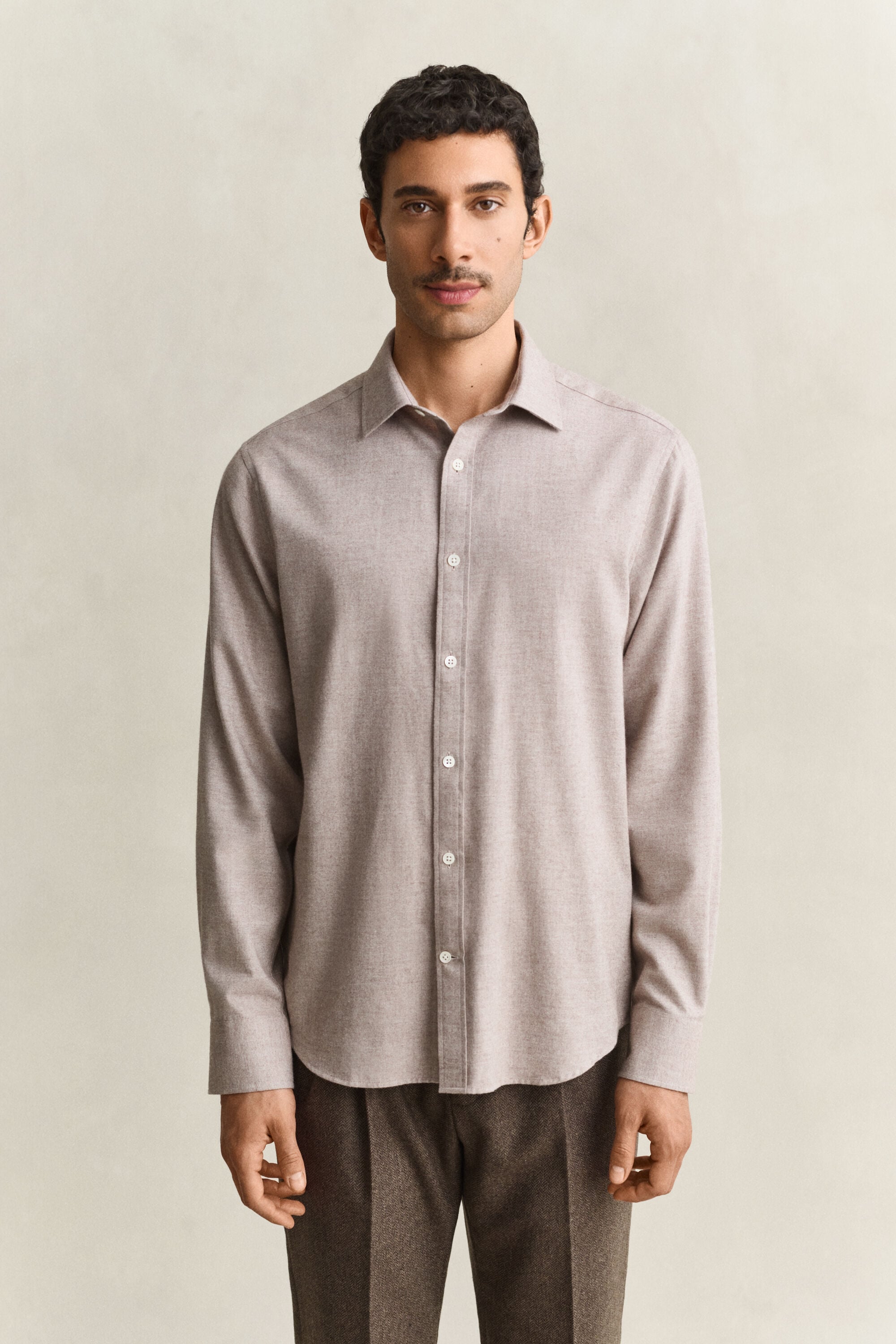 Chemise en flanelle chinée
