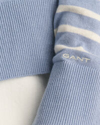 Cardigan en maille fine &agrave; rayures