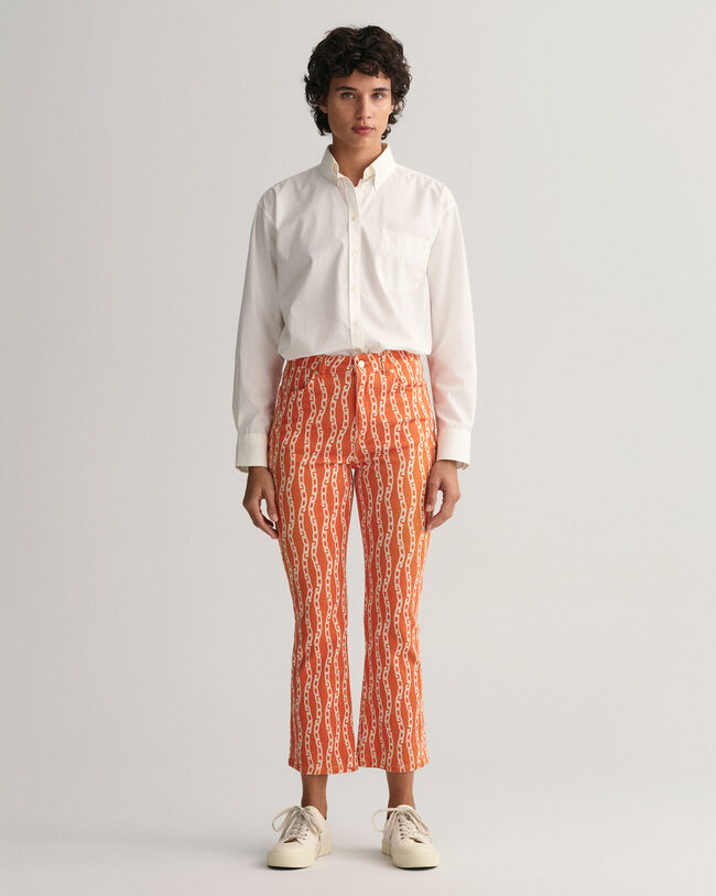 Jean court Chain Print