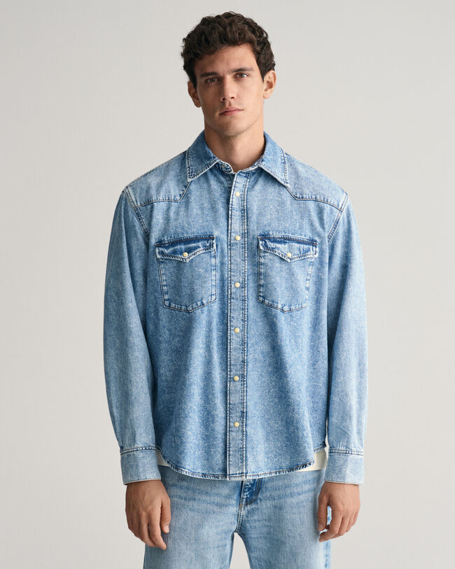 Chemise relaxed fit en denim Rodeo