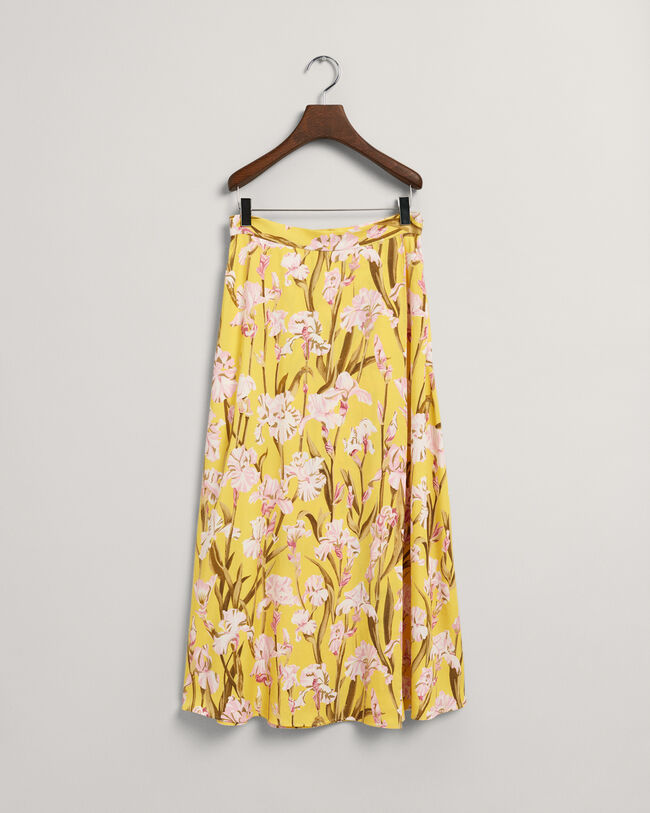 Jupe portefeuille &agrave; imprim&eacute; Iris