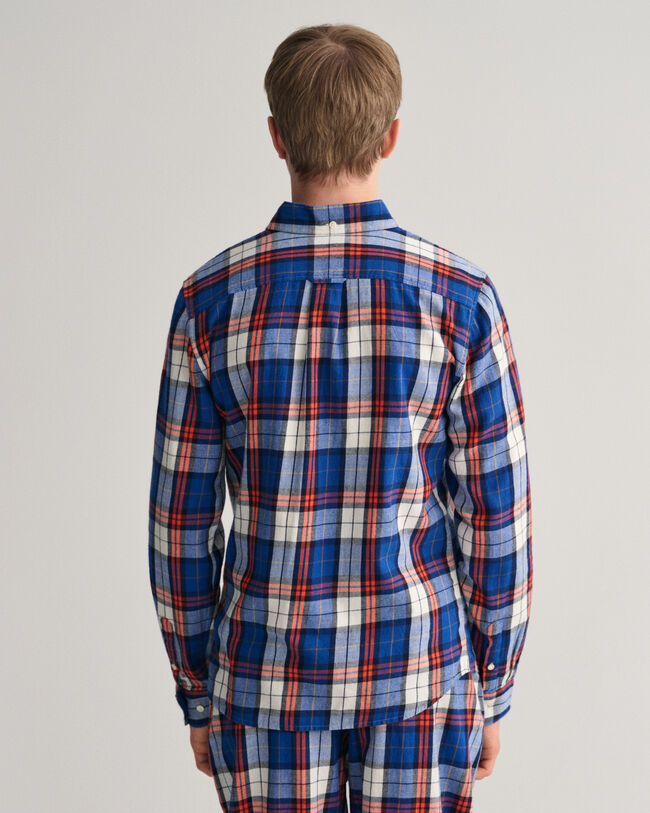 Chemise regular fit en flanelle &agrave; carreaux Teen Boys