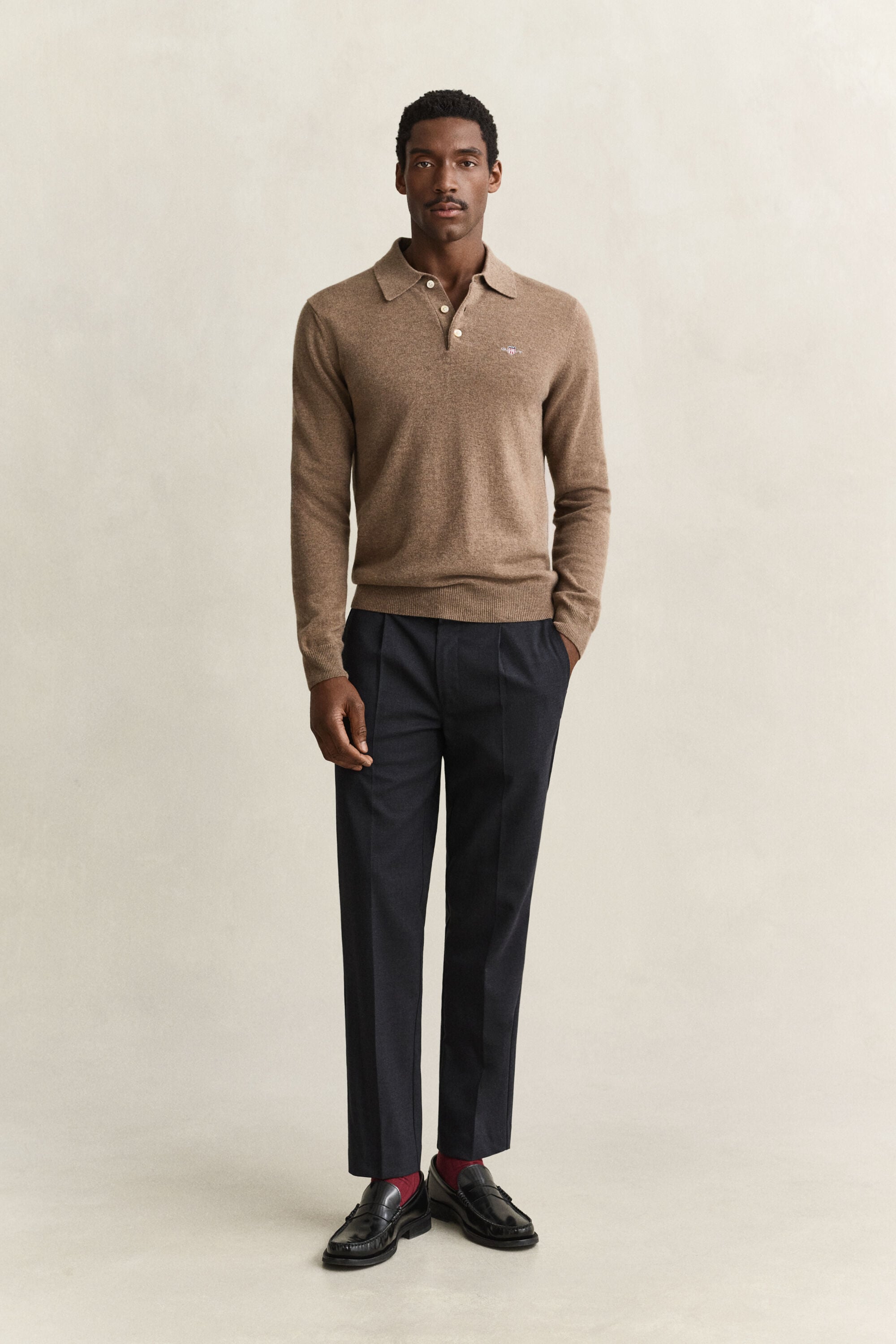 Pantalon coupe fuselée en laine
