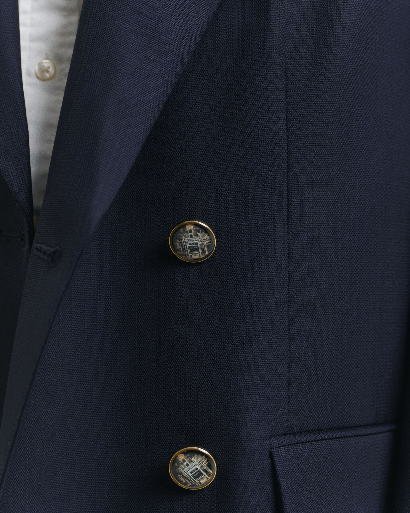 Veste blazer ultra-ample en laine Hopsack