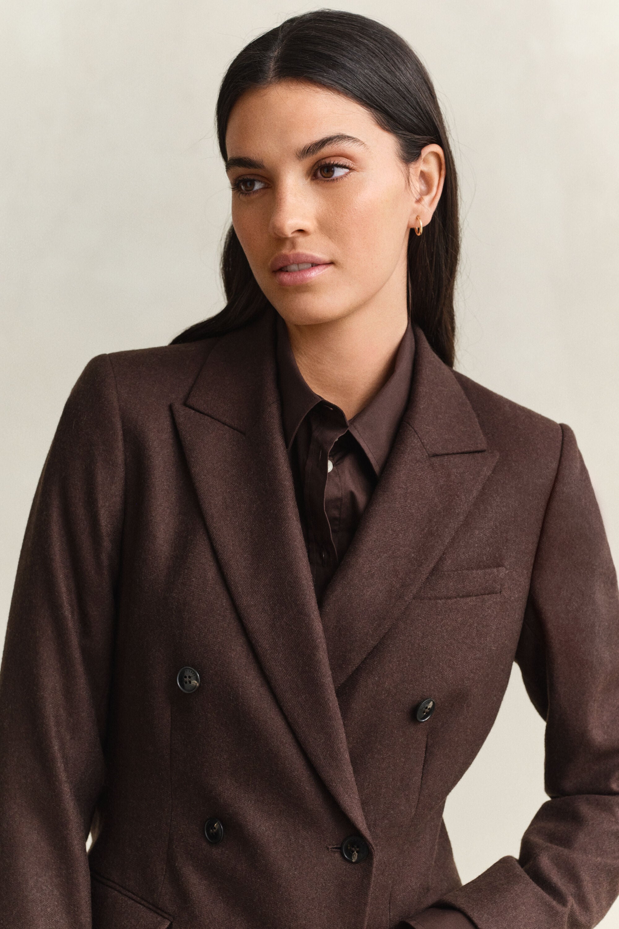 Veste blazer en flanelle