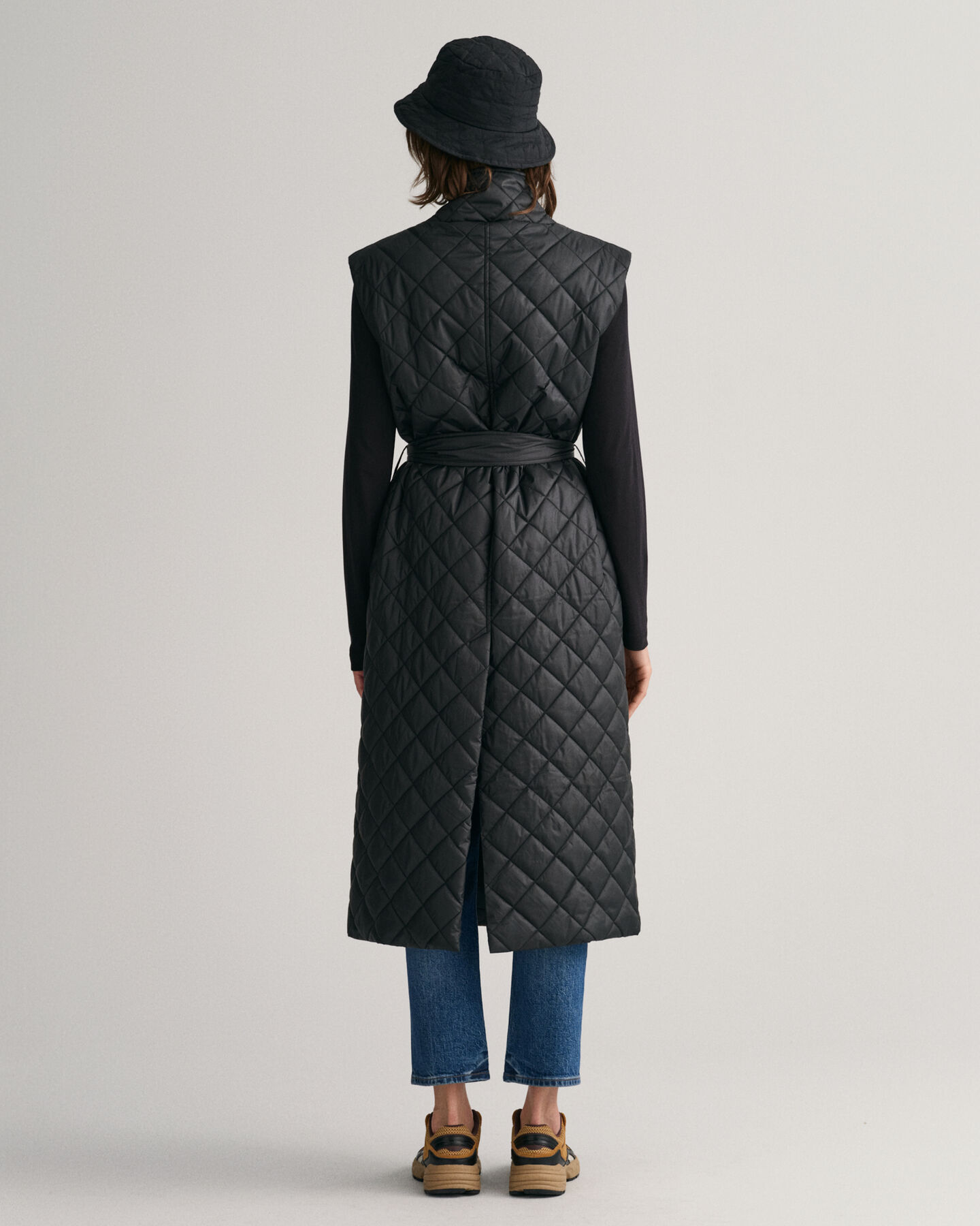 Doudoune sans manches longue matelass&eacute;e