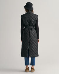 Doudoune sans manches longue matelass&eacute;e