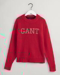 Pull ras du cou en mohair Logo