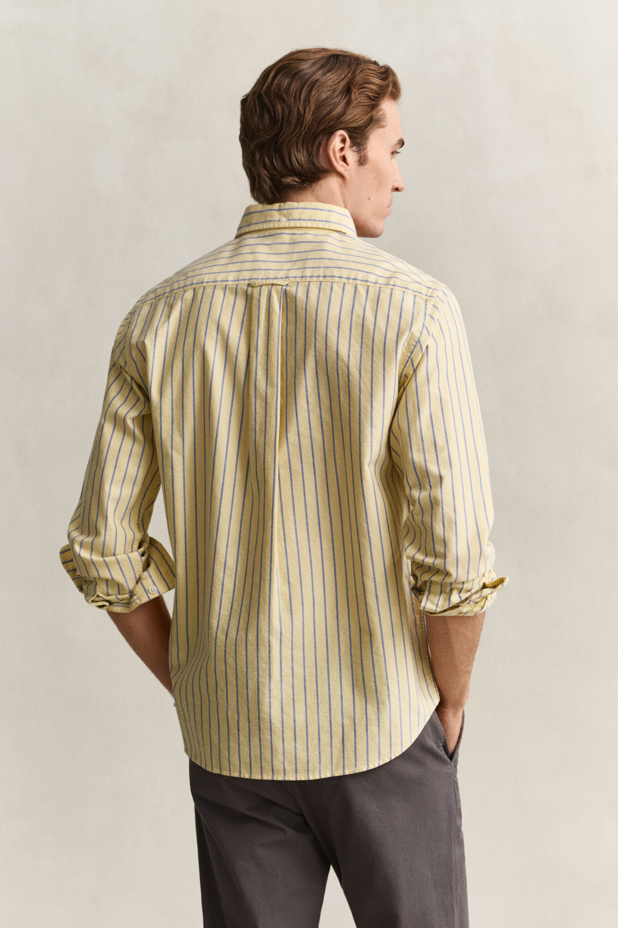 Chemise en coton Oxford classique à rayures
