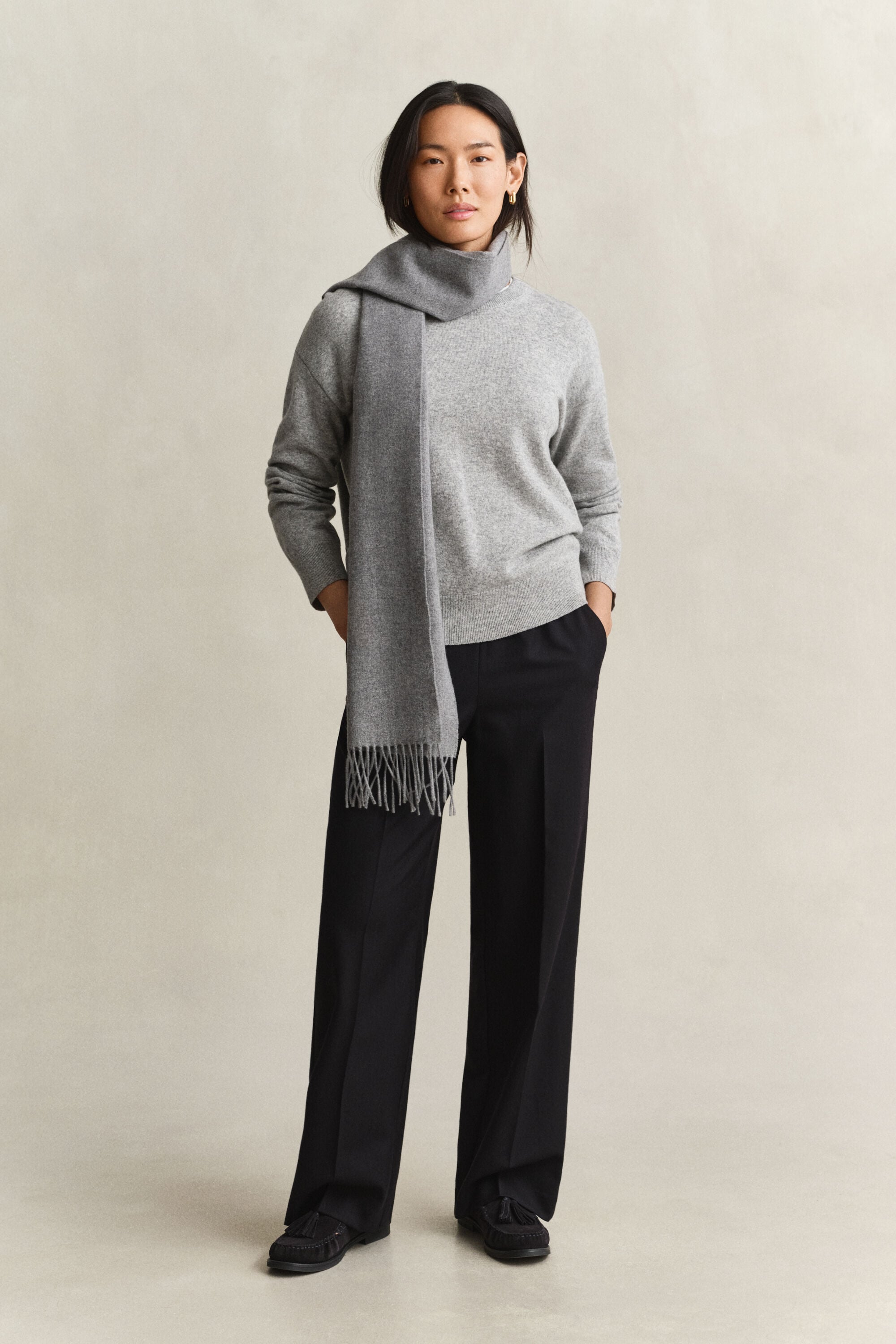 Pull col rond en laine d'agneau ultrafine