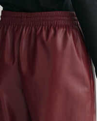 Pantalon relaxed fit en similicuir Pull-On