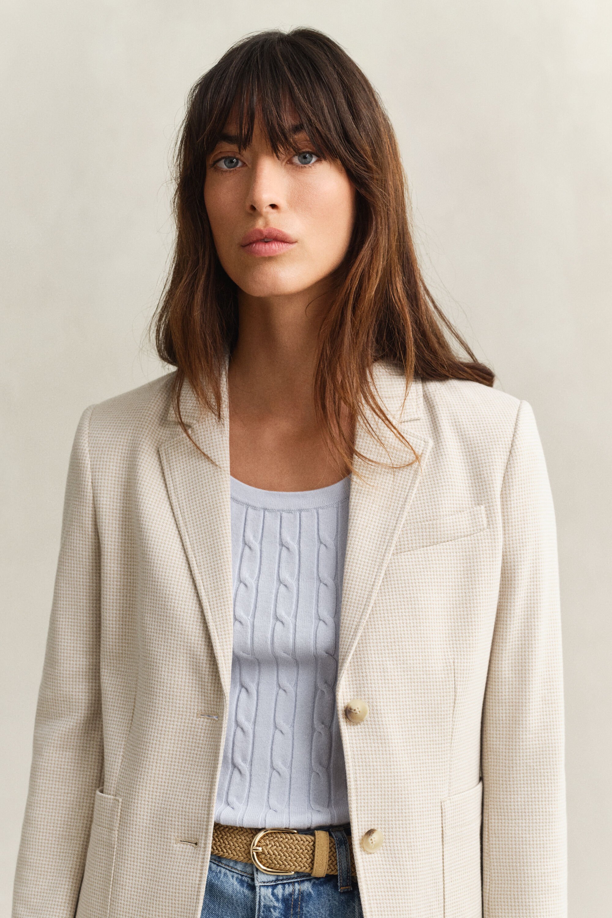 Veste blazer en piqué