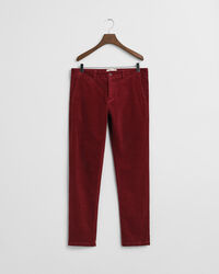Pantalon chino slim fit en velours côtelé