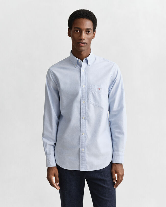 Chemise coupe regular en coton Oxford classique