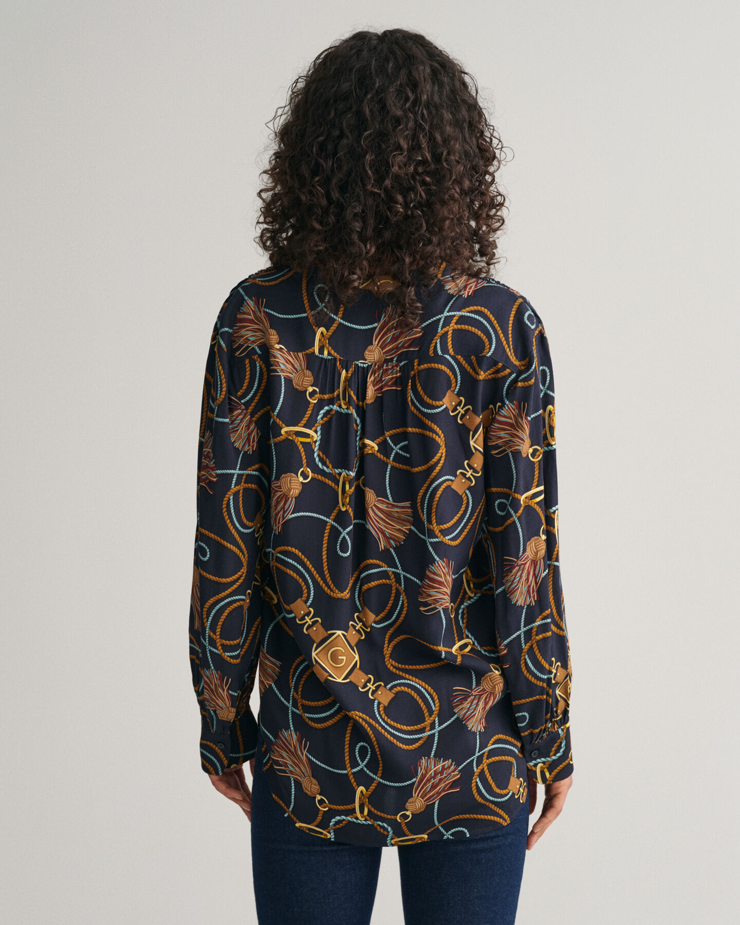 Chemisier &agrave; imprim&eacute; cordages